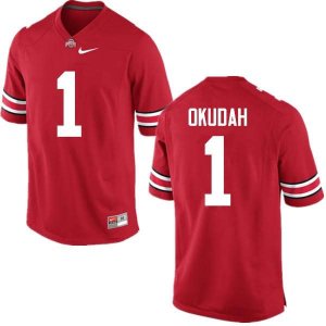 Men's Ohio State Buckeyes #1 Jeffrey Okudah Red Nike NCAA College Football Jersey Restock WTL5244PB